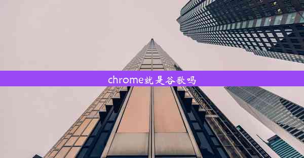 chrome就是谷歌吗