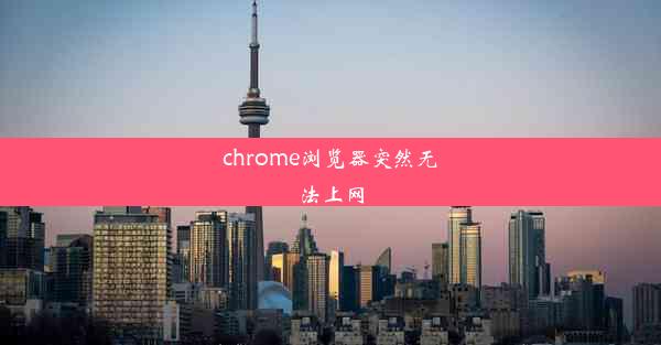 chrome浏览器突然无法上网