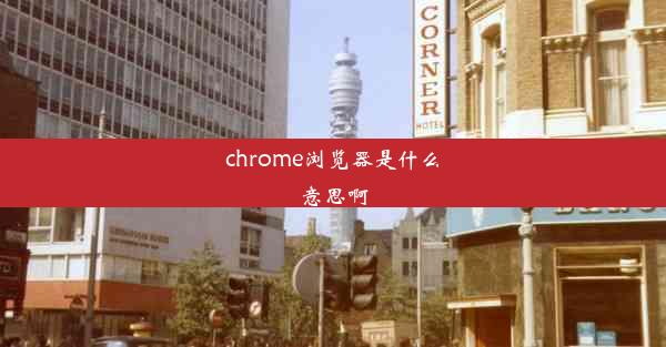 chrome浏览器是什么意思啊