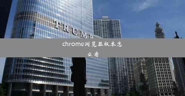 chrome浏览器版本怎么看